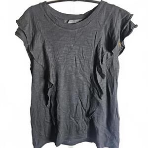 White House Black Market Women's Black Short Sleeve T-Shirt Medium